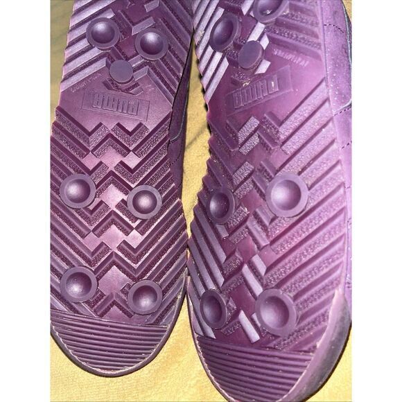 Puma Roma Mono Translucent Suede Sneakers Womens 6.5 Purple Clean Rare Shoes Gym - Picture 11 of 16